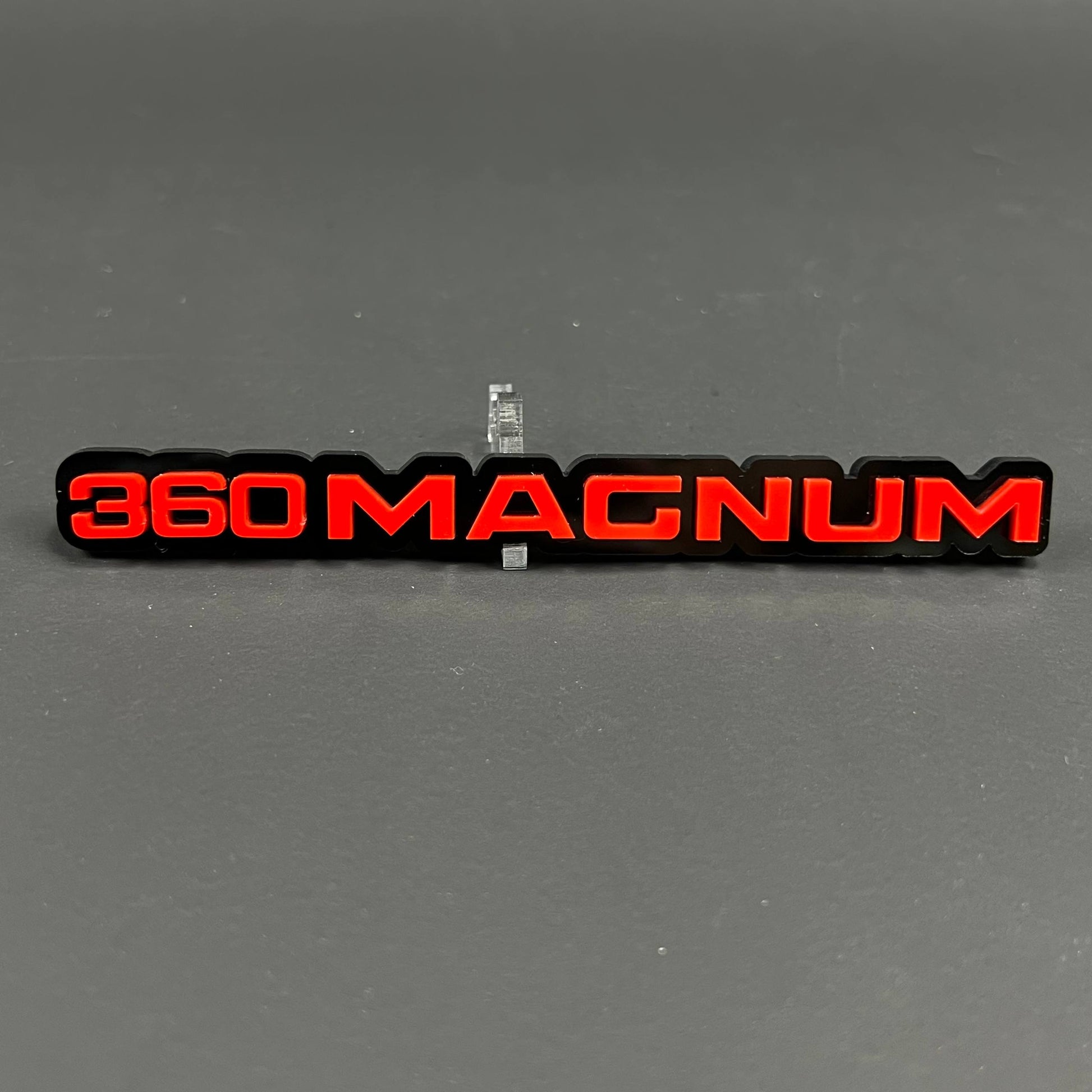 1PC 360MAGNUM 3D Acrylic Badge - Car Truck Emblem Fender Tailgate Trunk Sticker
