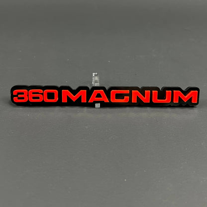 1PC 360MAGNUM 3D Acrylic Badge - Car Truck Emblem Fender Tailgate Trunk Sticker