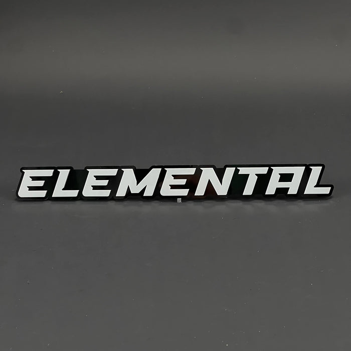 1PC ELEMENTAL 3D Acrylic Badge - Car Truck Emblem Fender Tailgate Trunk Sticker