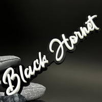 1PC Black Hornet 3D Acrylic Badge - Car Truck Emblem Fender Sticker