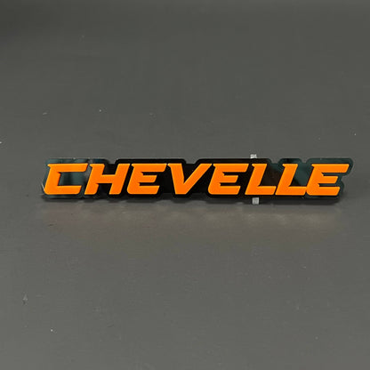 1PC CHEVELLE 3D Acrylic Badge - Car Truck Emblem Fender Tailgate Trunk Sticker