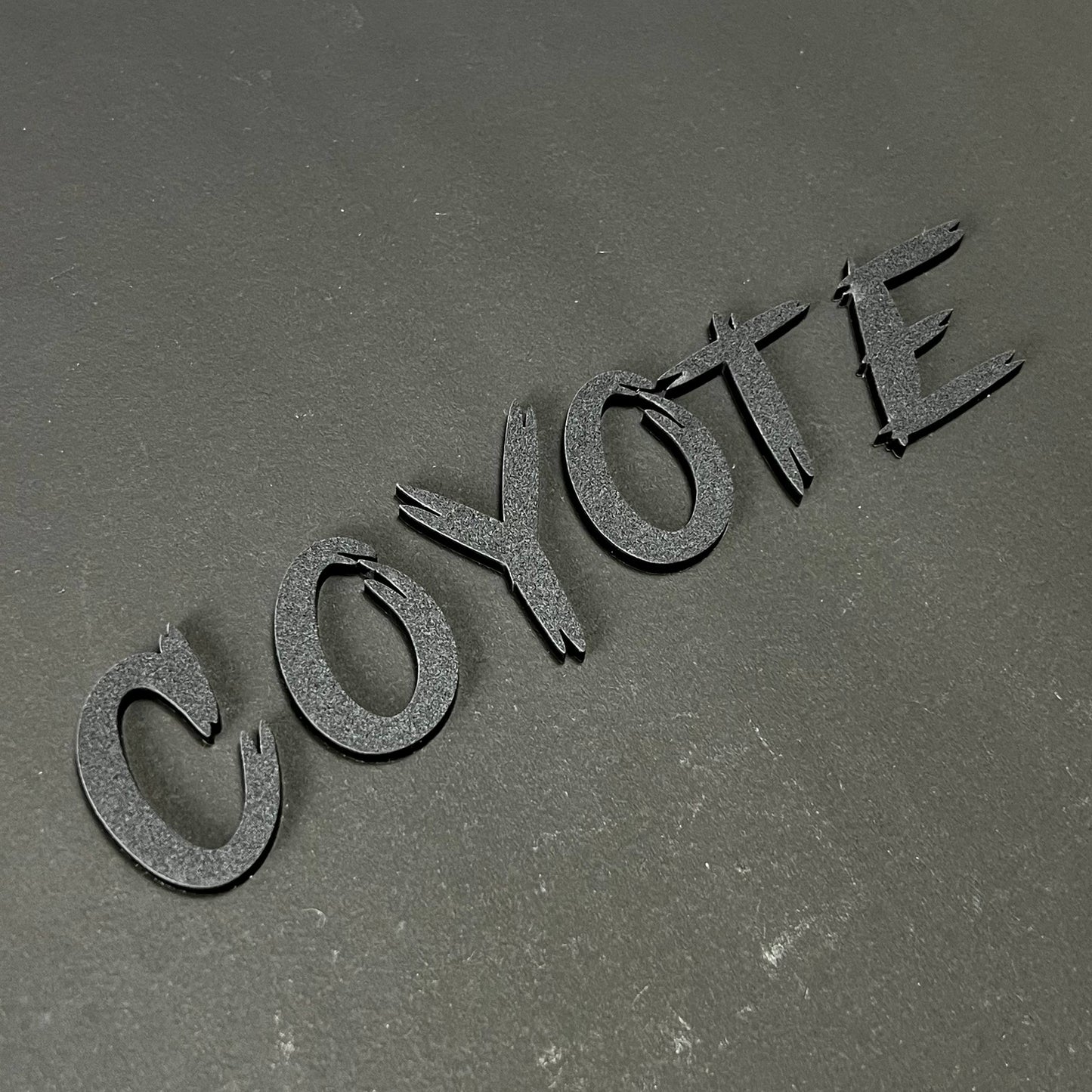 1PC COYOTE 3D Acrylic Badge - Car Truck Emblem Fender Tailgate Trunk Sticker