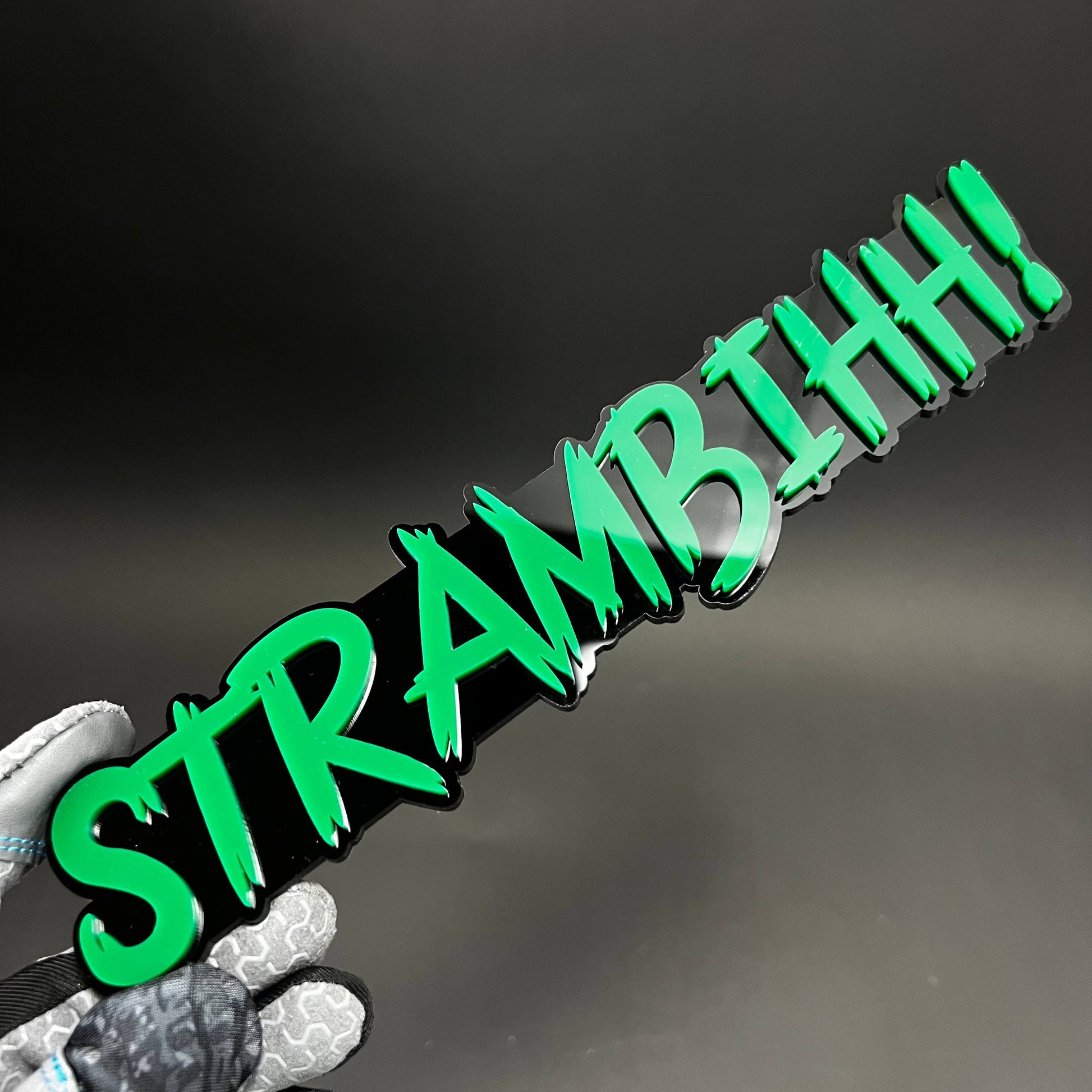 1PC STRAMBIHH! 3D Acrylic Badge - Car Truck Emblem Fender Tailgate Trunk Sticker