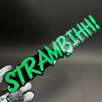 1PC STRAMBIHH! 3D Acrylic Badge - Car Truck Emblem Fender Tailgate Trunk Sticker