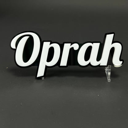 1PC Oprah 3D Acrylic Badge - Car Truck Emblem Fender Tailgate Trunk Sticker