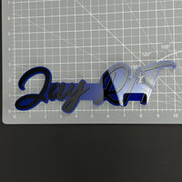 1PC Jay R/T 3D Acrylic Badge - Car Truck Emblem Fender Tailgate Trunk Sticker