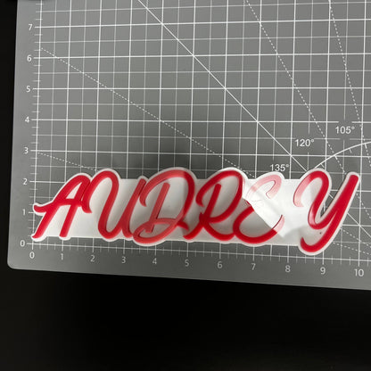 1PC AUDREY 3D Acrylic Badge - Car Truck Emblem Fender Tailgate Trunk Sticker