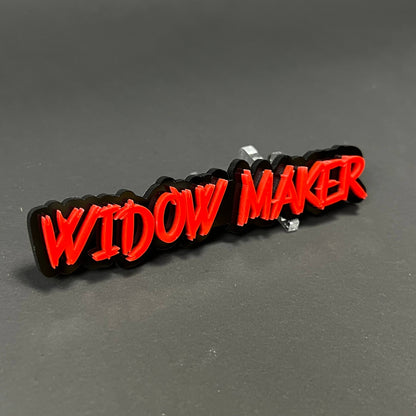 1PC WIDOW MAKER 3D Acrylic Badge - Car Truck Emblem Fender Sticker
