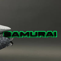 1PC SAMURAI 3D Acrylic Badge - Car Truck Emblem Fender Tailgate Trunk Sticker