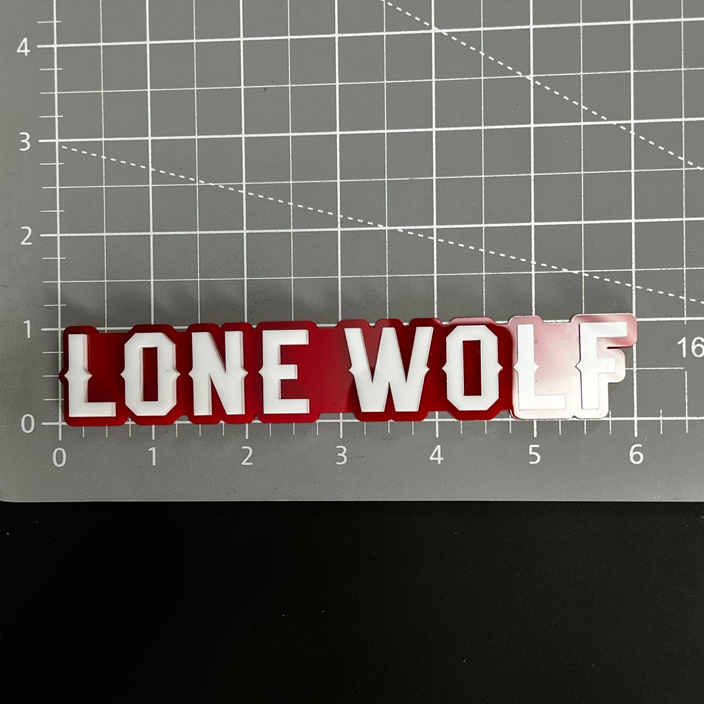1PC LONE WOLF 3D Acrylic Badge - Car Truck Emblem Fender Tailgate Trunk Sticker