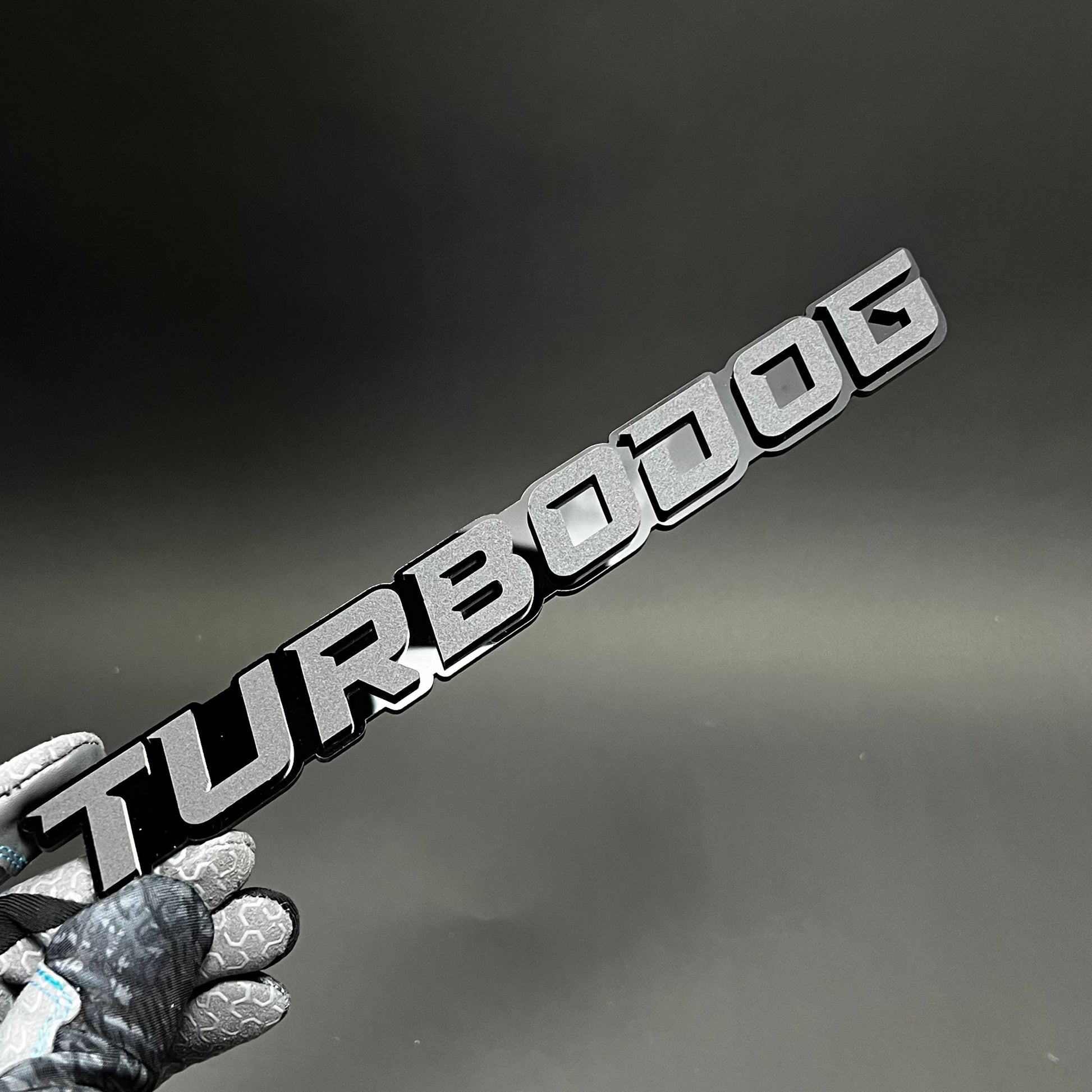 1PC TURBODOG 3D Acrylic Badge - Car Truck Emblem Fender Tailgate Trunk Sticker