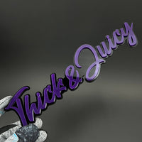 1PC Thick & Juicy 3D Acrylic Badge - Car Truck Emblem Fender Sticker
