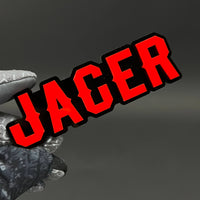 1PC JAGER 3D Acrylic Badge - Car Truck Emblem Fender Tailgate Trunk Sticker