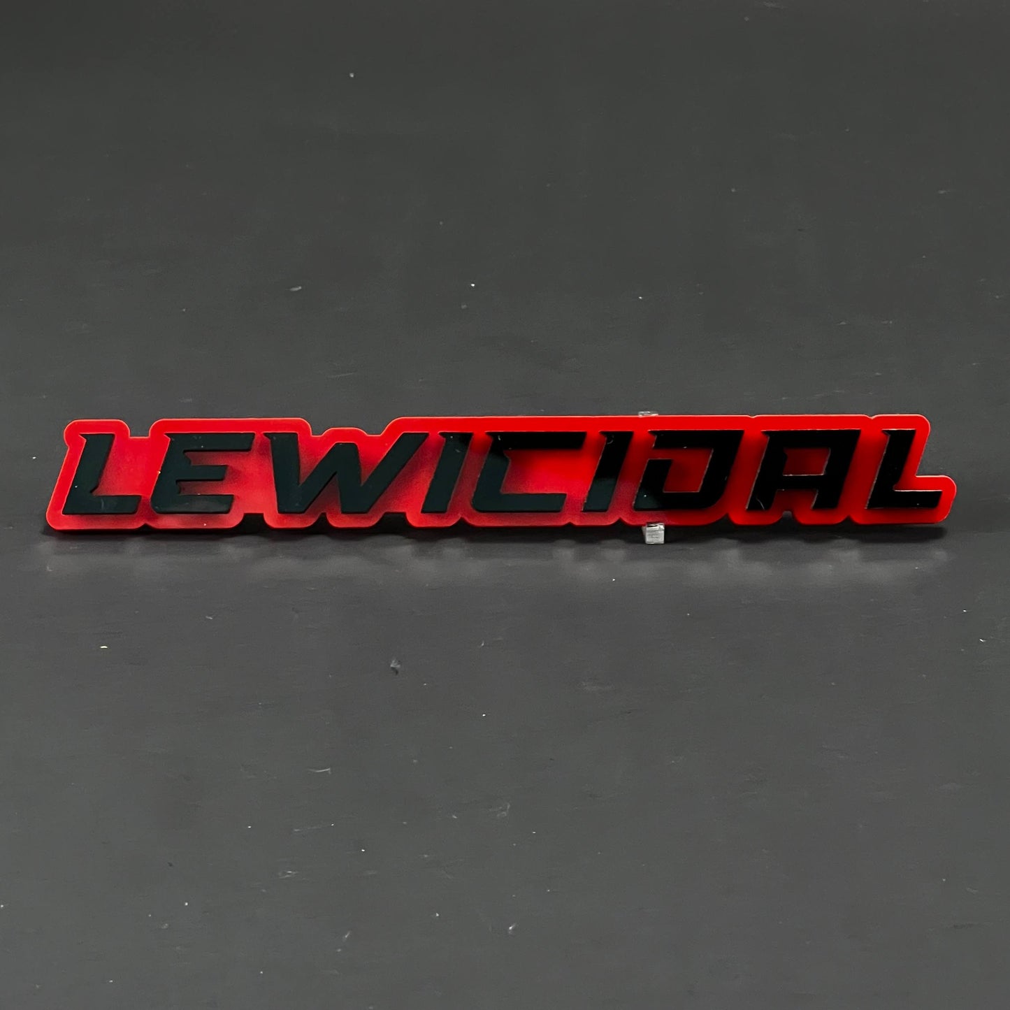 1PC LEWICIDAL 3D Acrylic Badge - Car Truck Emblem Fender Tailgate Trunk Sticker