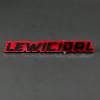 1PC LEWICIDAL 3D Acrylic Badge - Car Truck Emblem Fender Tailgate Trunk Sticker
