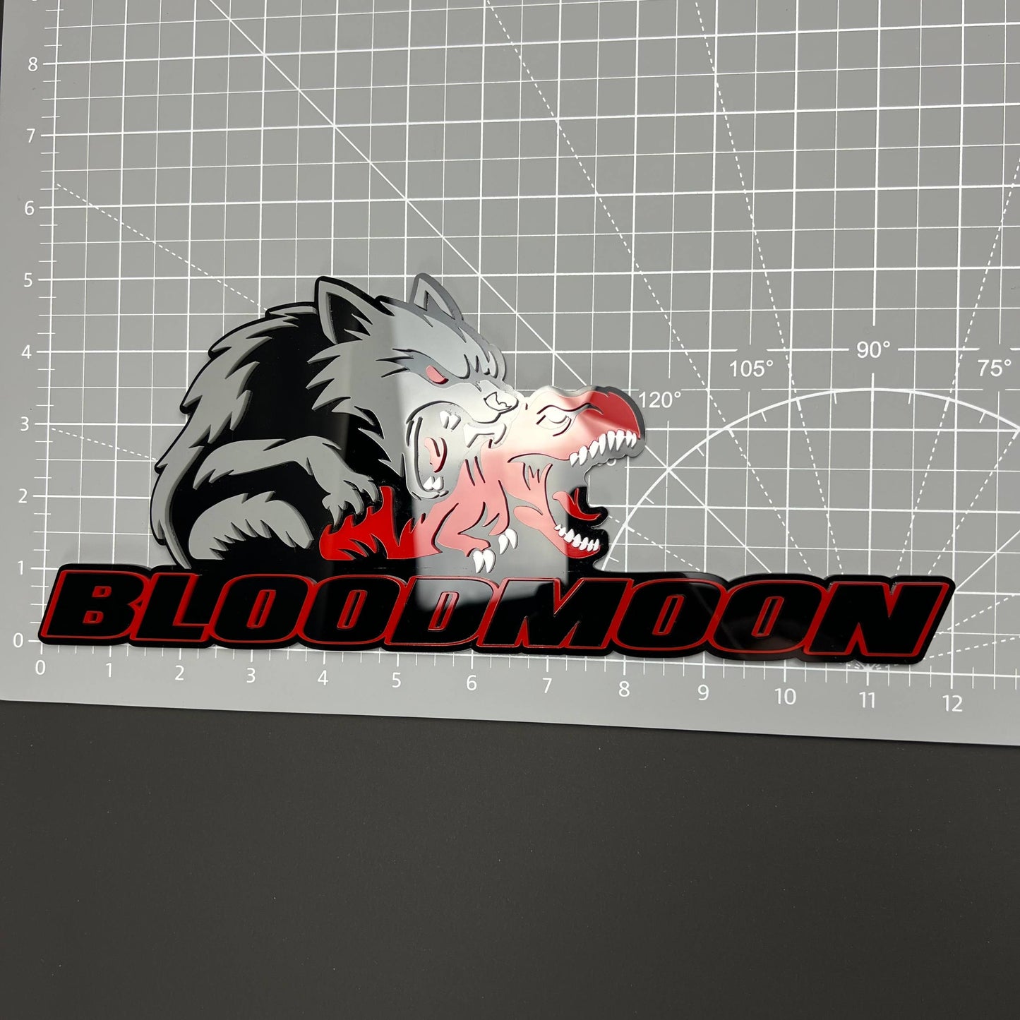BloodMoon 3D Acrylic Badge - Car Truck Emblem Fender Tailgate Trunk Sticker