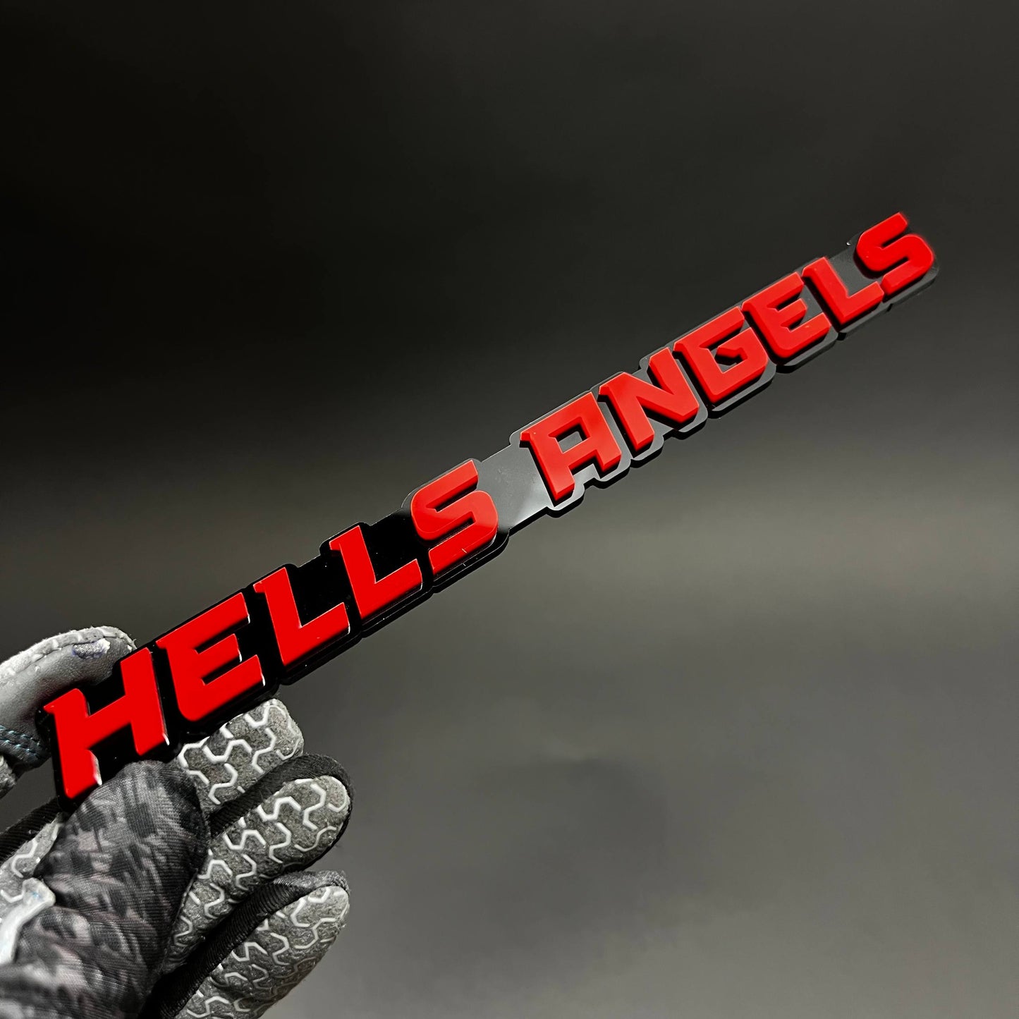 1PC HELLS ANGELS 3D Acrylic Badge - Car Truck Emblem Fender Sticker