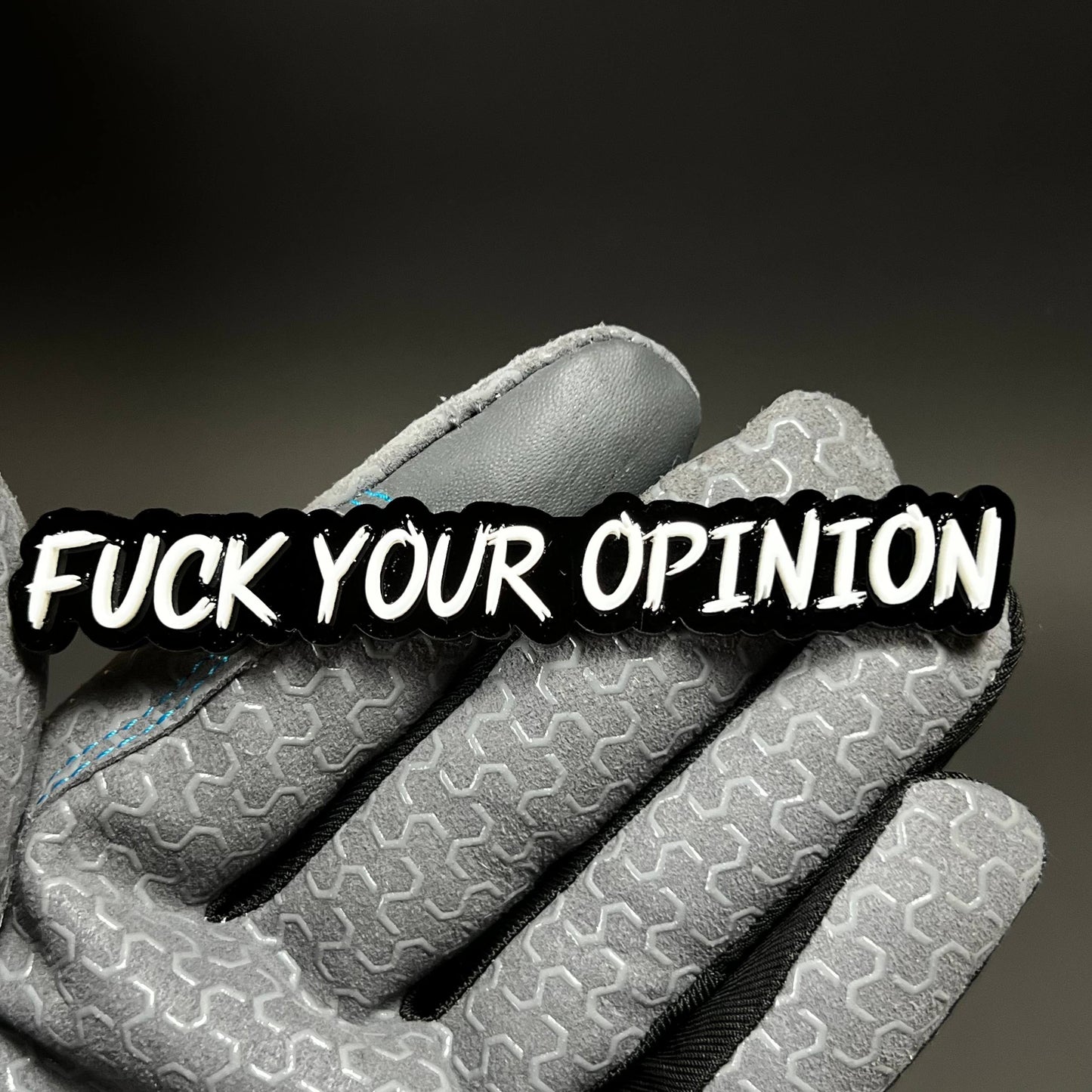 1PC FUCK YOUR OPINION 3D Acrylic Badge - Car Truck Emblem Fender Sticker