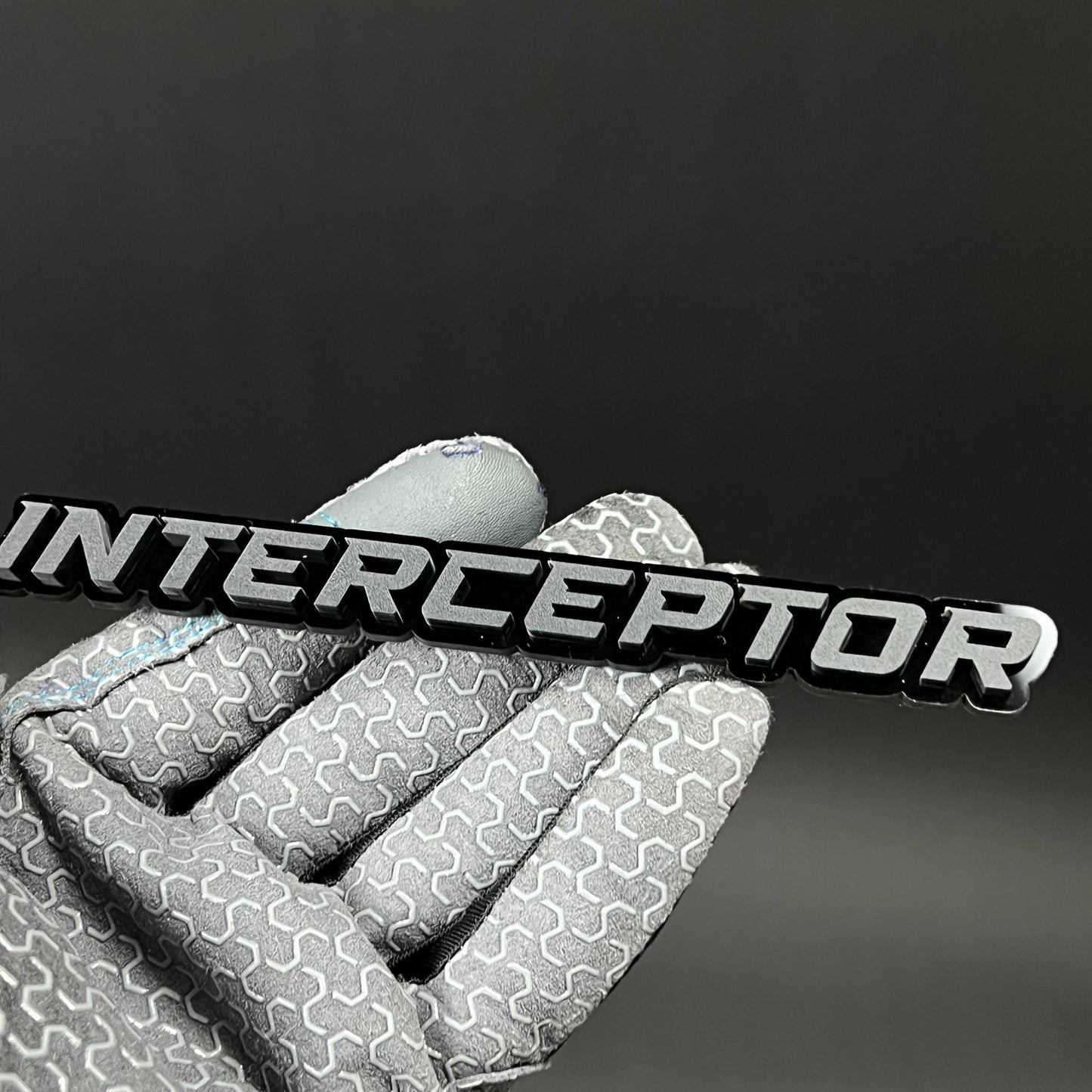 1PC INTERCEPTOR 3D Acrylic Badge - Car Truck Emblem Fender Sticker