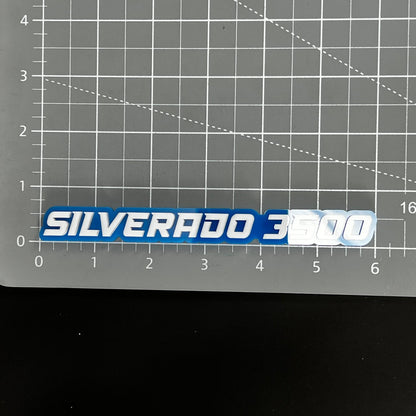 1PC SILVERADO 3500 3D Acrylic Badge - Car Truck Emblem Fender Sticker