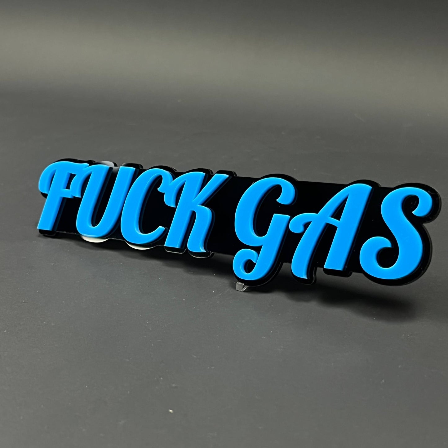 1PC FUCK GAS 3D Acrylic Badge - Car Truck Emblem Fender Tailgate Trunk Sticker