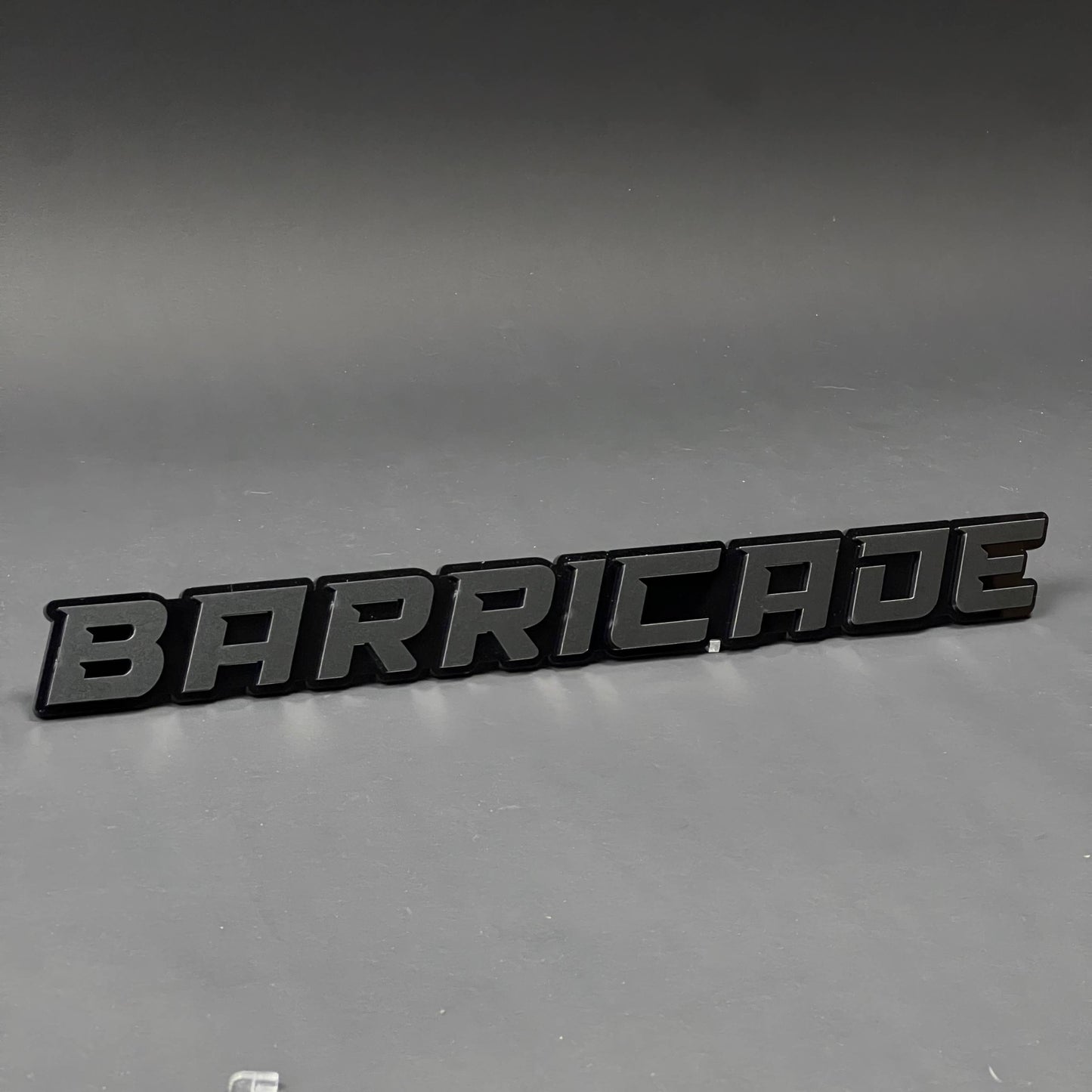 1PC BARRICADE 3D Acrylic Badge - Car Truck Emblem Fender Tailgate Trunk Sticker