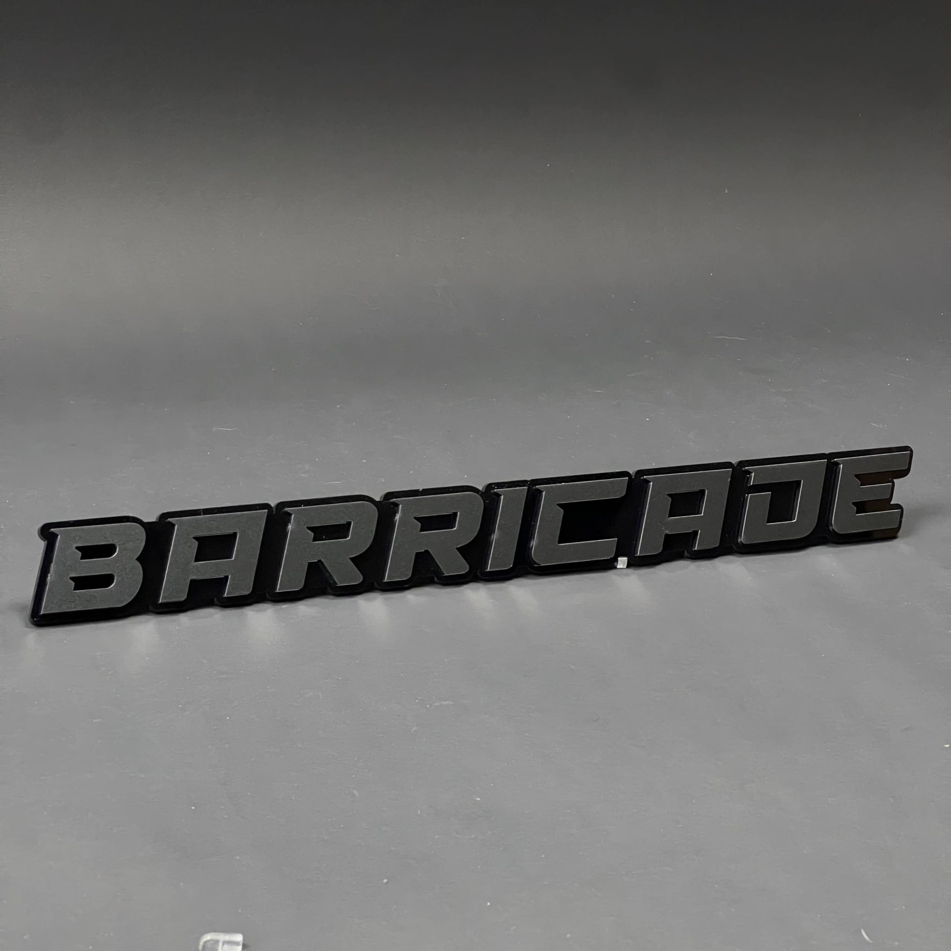 1PC BARRICADE 3D Acrylic Badge - Car Truck Emblem Fender Tailgate Trunk Sticker