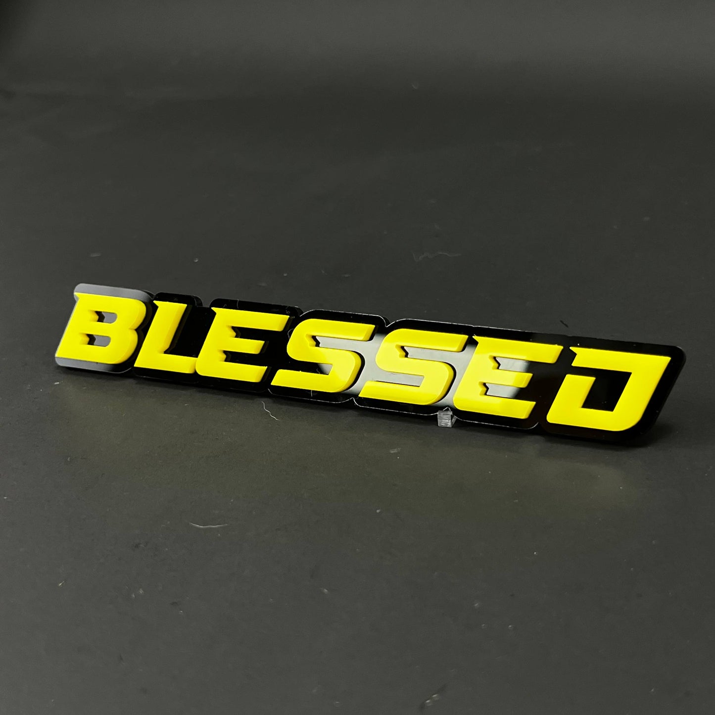 1PC BLESSED 3D Acrylic Badge - Car Truck Emblem Fender Tailgate Trunk Sticker