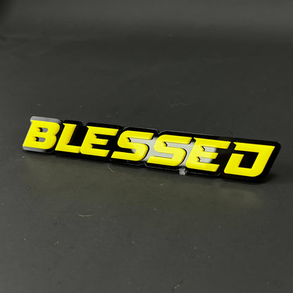 1PC BLESSED 3D Acrylic Badge - Car Truck Emblem Fender Tailgate Trunk Sticker