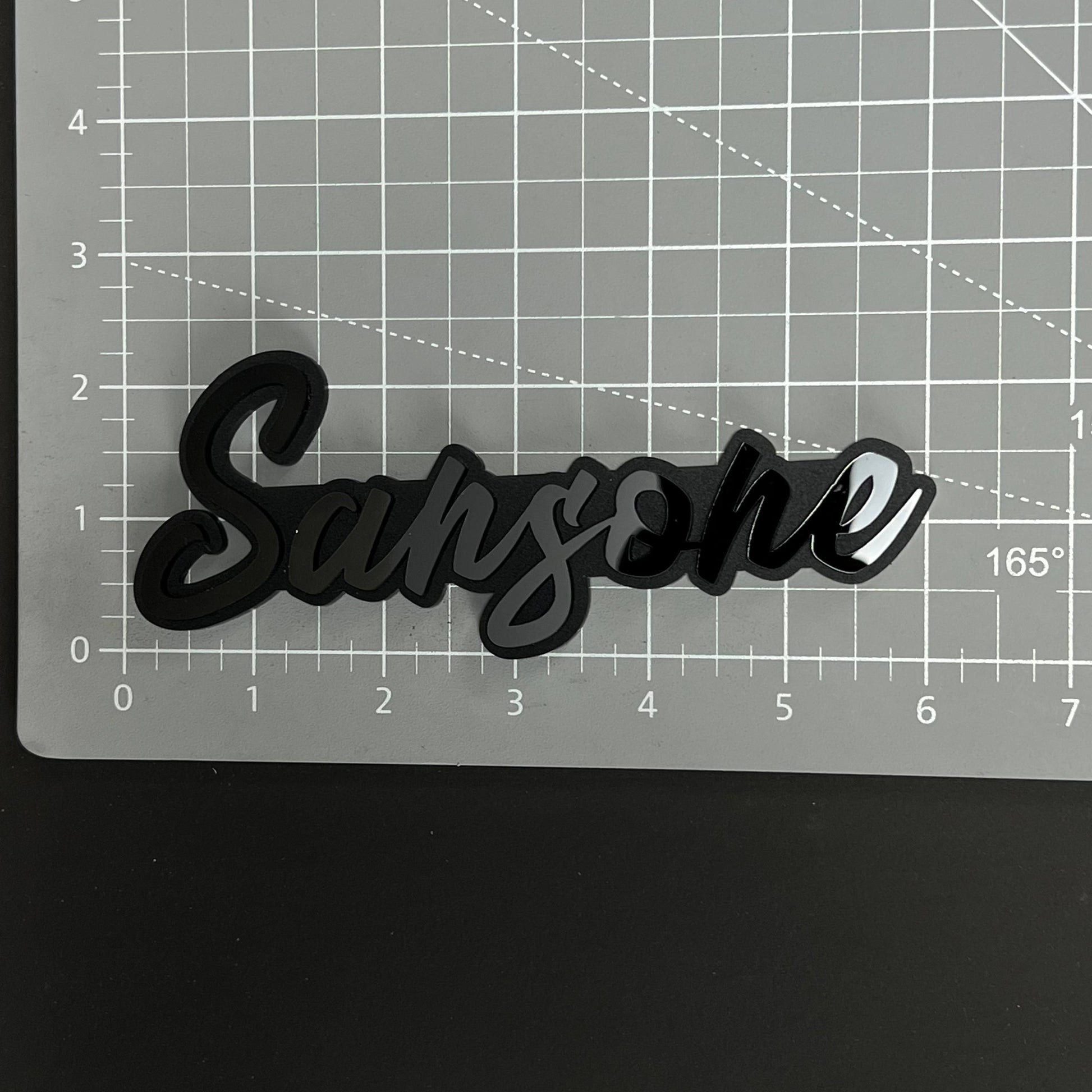 1PC Sansone 3D Acrylic Badge - Car Truck Emblem Fender Tailgate Trunk Sticker