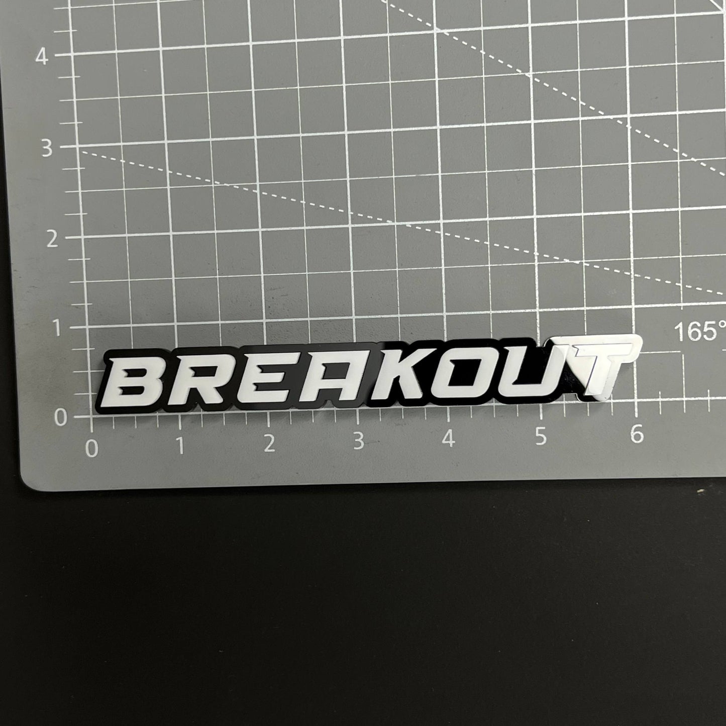 1PC BREAKOUT 3D Acrylic Badge - Car Truck Emblem Fender Tailgate Trunk Sticker