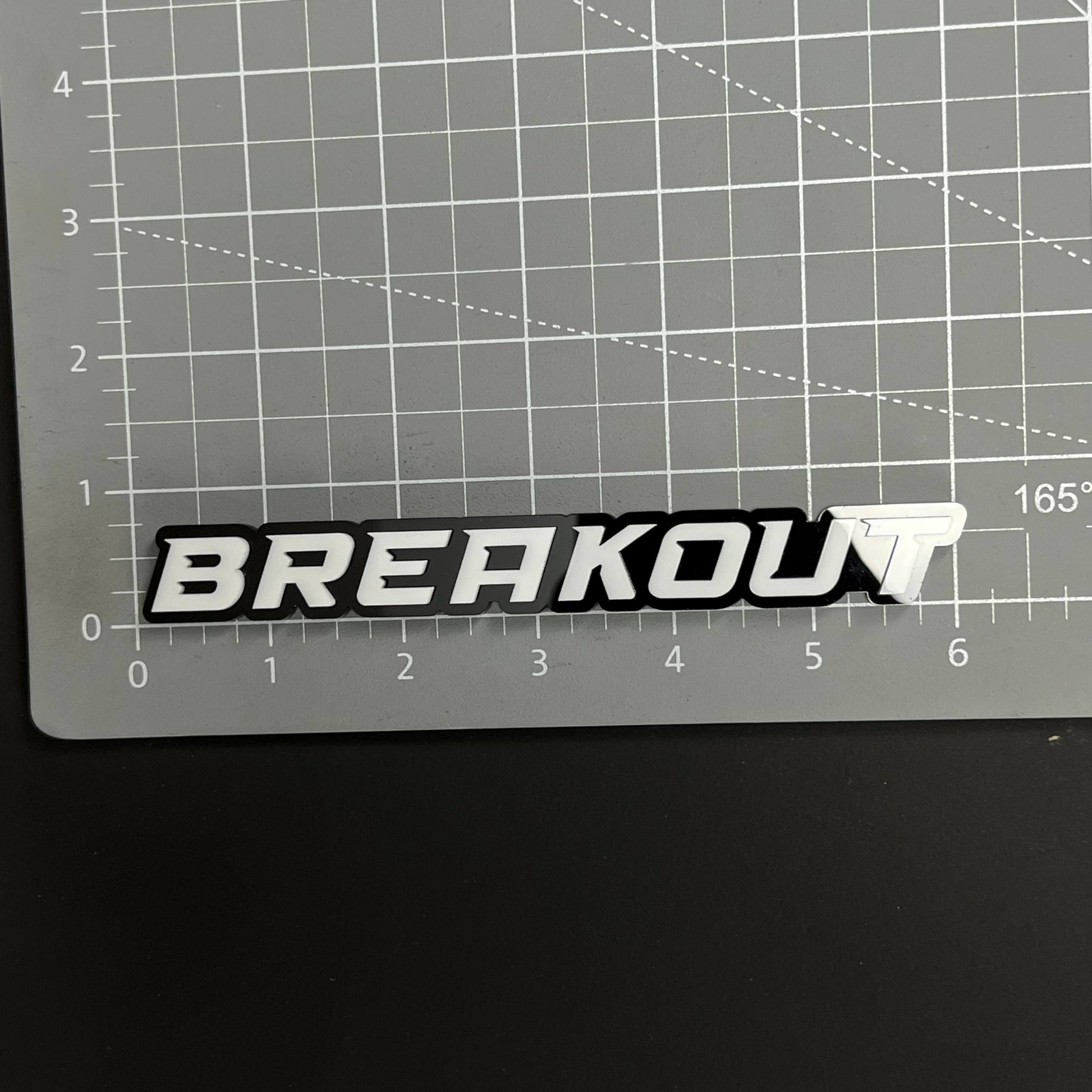 1PC BREAKOUT 3D Acrylic Badge - Car Truck Emblem Fender Tailgate Trunk Sticker