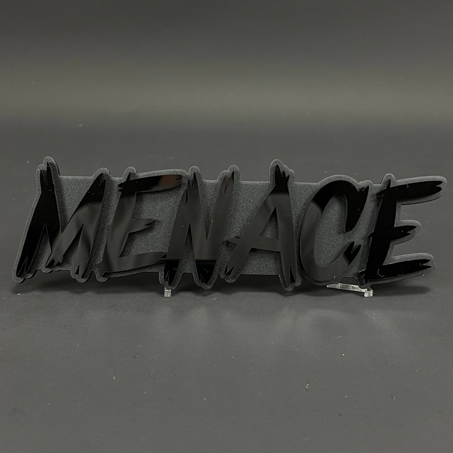 1PC MENACE 3D Acrylic Badge - Car Truck Emblem Fender Tailgate Trunk Sticker