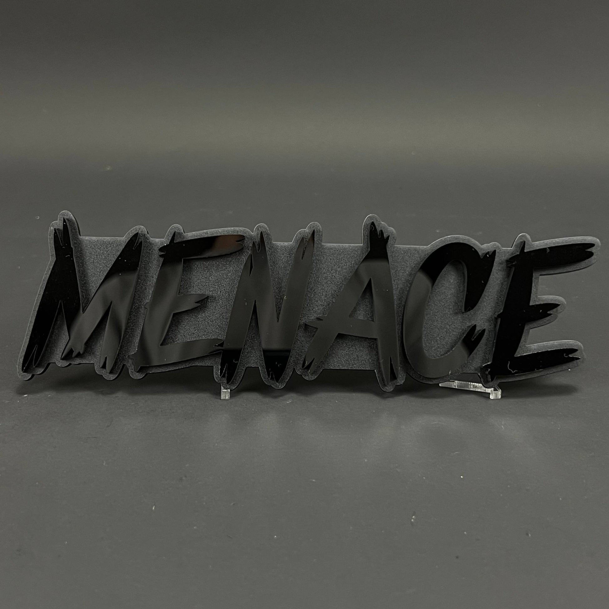 1PC MENACE 3D Acrylic Badge - Car Truck Emblem Fender Tailgate Trunk Sticker