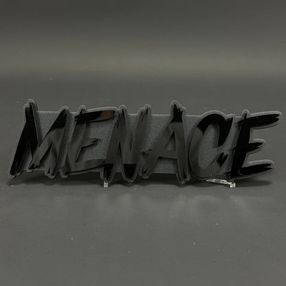 1PC MENACE 3D Acrylic Badge - Car Truck Emblem Fender Tailgate Trunk Sticker