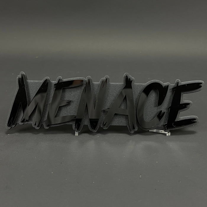 1PC MENACE 3D Acrylic Badge - Car Truck Emblem Fender Tailgate Trunk Sticker