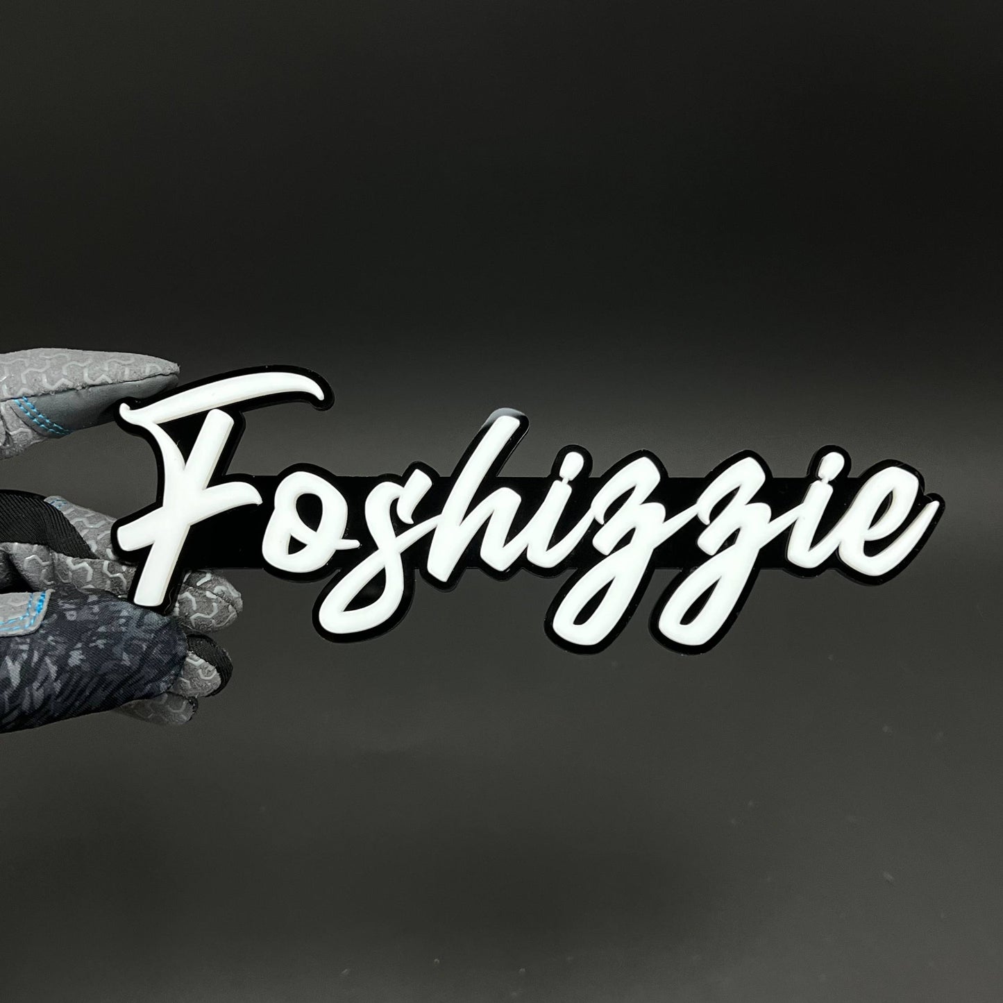 1PC Foshizzie 3D Acrylic Badge - Car Truck Emblem Fender Tailgate Trunk Sticker