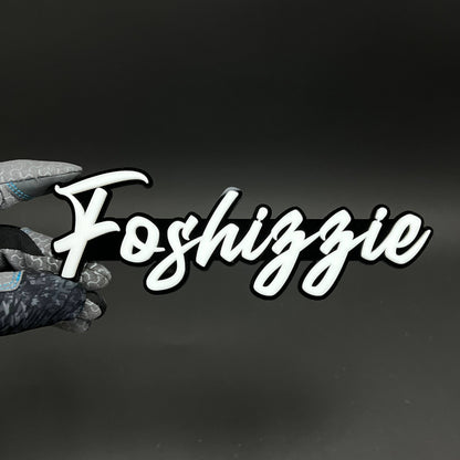 1PC Foshizzie 3D Acrylic Badge - Car Truck Emblem Fender Tailgate Trunk Sticker