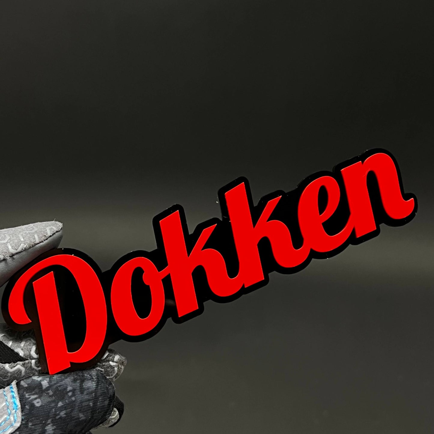 1PC Dokken 3D Acrylic Badge - Car Truck Emblem Fender Tailgate Trunk Sticker