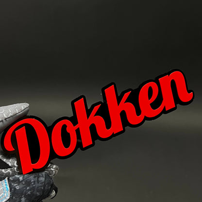 1PC Dokken 3D Acrylic Badge - Car Truck Emblem Fender Tailgate Trunk Sticker