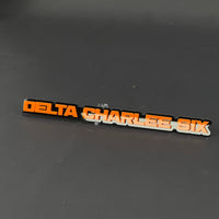 1PC DELTA CHARLEE SIX 3D Acrylic Badge - Car Truck Emblem Fender Sticker