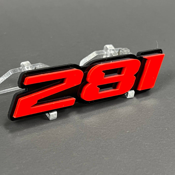 281 3D Acrylic Badge - Car Truck Emblem Fender Tailgate Trunk Sticker