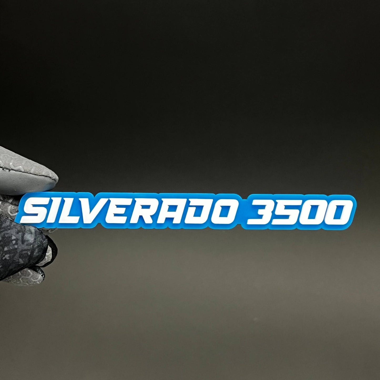 1PC SILVERADO 3500 3D Acrylic Badge - Car Truck Emblem Fender Sticker