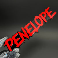 1PC PENELOPE 3D Acrylic Badge - Car Truck Emblem Fender Tailgate Trunk Sticker
