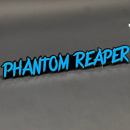 1PC PHANTOM REAPER 3D Acrylic Badge - Car Truck Emblem Fender Sticker