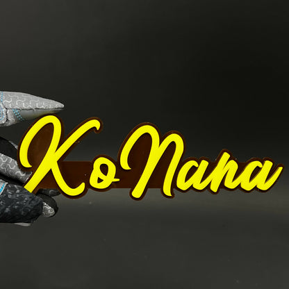 1PC KoNana 3D Acrylic Badge - Car Truck Emblem Fender Tailgate Trunk Sticker