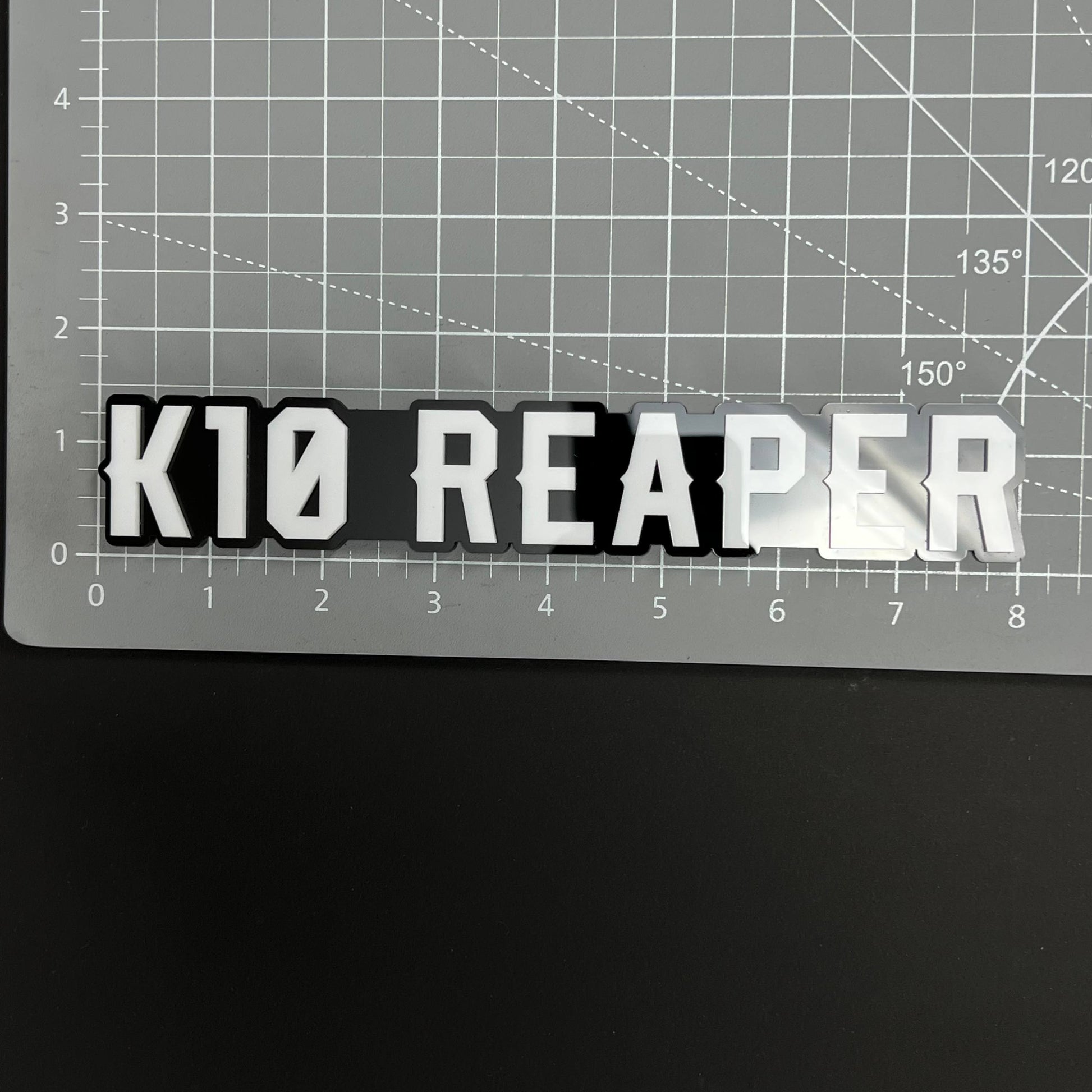 1PC K10 REAPER 3D Acrylic Badge - Car Truck Emblem Fender Tailgate Trunk Sticker