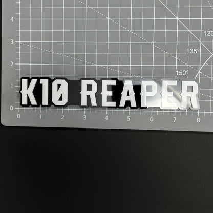 1PC K10 REAPER 3D Acrylic Badge - Car Truck Emblem Fender Tailgate Trunk Sticker