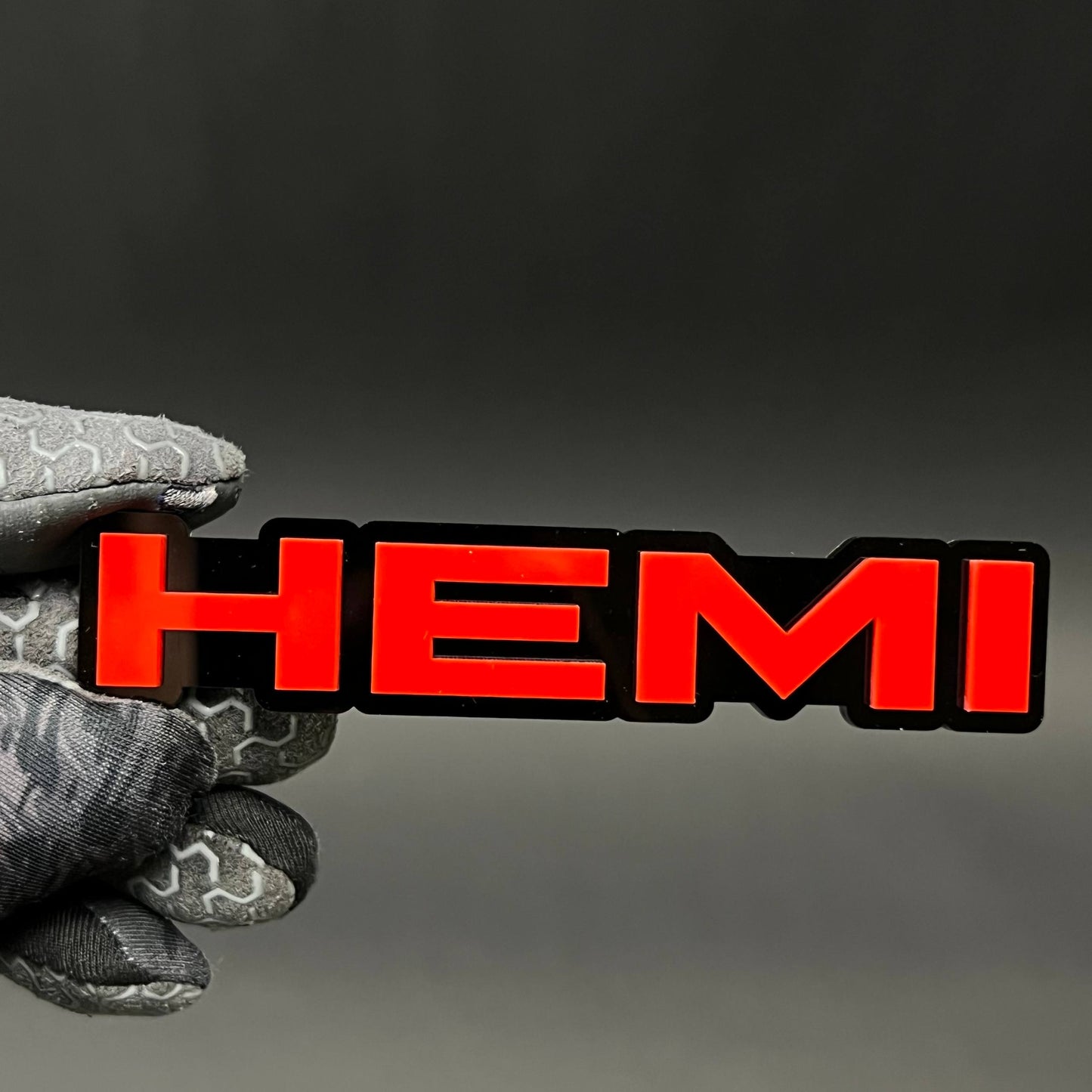 1PC HEMI 3D Acrylic Badge - Car Truck Emblem Fender Tailgate Trunk Sticker