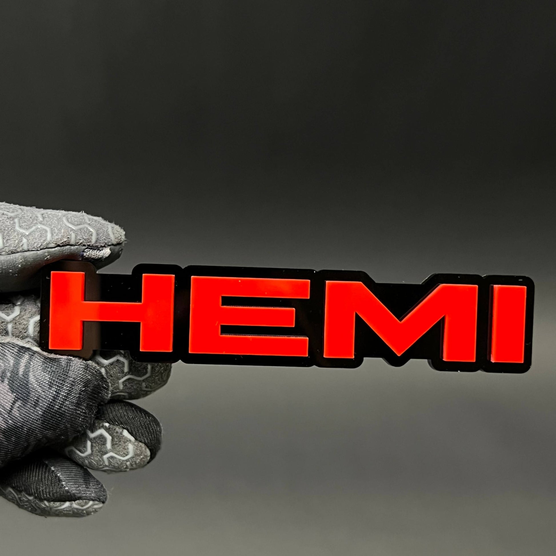 1PC HEMI 3D Acrylic Badge - Car Truck Emblem Fender Tailgate Trunk Sticker